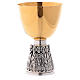 Communion chalice Molina twelve apostles in two coloured brass s1