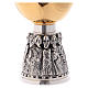 Communion chalice Molina twelve apostles in two coloured brass s5