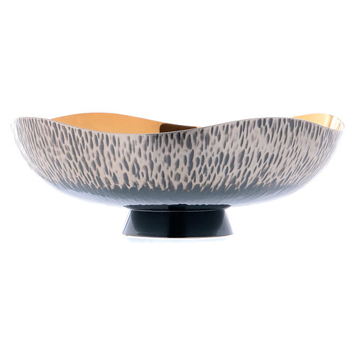 Bowl paten hand-hammered in silver-plated brass Molina 3