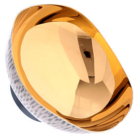 Patena para ofrendas olas martillada a mano copa plata 925