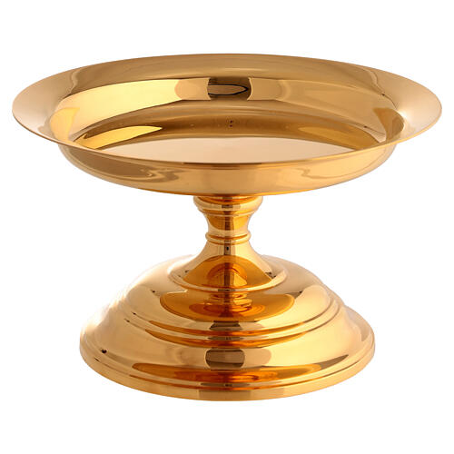 Classical Molina Byzantin chalice and paten, gold-plated brass 4