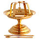 Classical Molina Byzantin chalice and paten, gold-plated brass s3