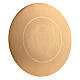 IHS smooth paten gold-plated brass 6 inc diameter s3