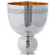 Chalice and Paten in brass by Monks of Bethlehem Romanic style, with case s3