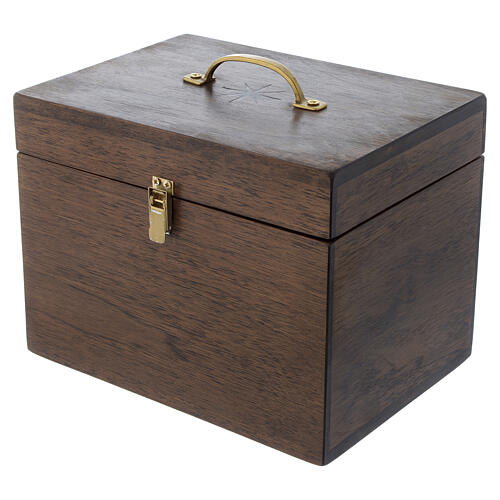 Calice Patène Coffret Moines Bethléem style romane laiton argenté 9