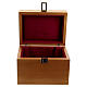 Chalice and paten case of wood and velvet by Bethlehem Monks 7x9x6 in s2