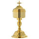 Ciborium with vine branches and leaves design, gold-plated s1