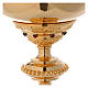Baroque style Chalice in brass with red zircons, 10 in s3