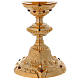 Baroque style Chalice in brass with red zircons, 10 in s4