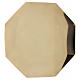 Patena octagonal Forma Fluens latón dorado diám 21 cm s1