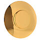 Patena classica ottone dorato diam 20 cm s2