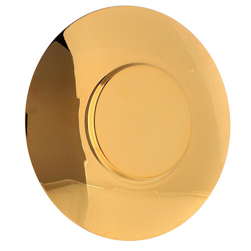 Classic paten in brass 8 in diameter 2