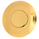 Classic paten in brass 8 in diameter s1