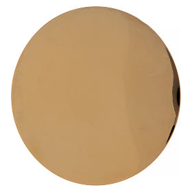 Patena dourada diâm. 14,5 cm latã dourado Forma Fluens