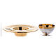 Chalice and paten for Extreme Unction in brass 7 cm s2