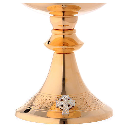 Pisside mod. Ciborium ottone dorato h 23 cm 3