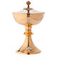 Pisside mod. Ciborium ottone dorato h 23 cm s1