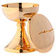 Pisside mod. Ciborium ottone dorato h 19,5 cm s3