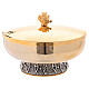 Ciborium with small base, fish and Chi-Rho relief decoration s1