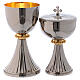 Chalice and ciborium St. German in silver brass and golden brass s1