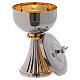Chalice and ciborium St. German in silver brass and golden brass s4
