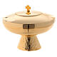 Short ciborium in golden brass s1