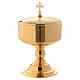 Ciboire fontaine doré brillant 19 cm s1