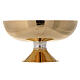 Set calice pisside patena taglio stilizzato ottone bicolore Molina s7