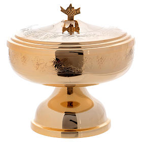 Pisside mod. Ciborium con decori ottone dorato h 17 cm