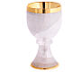 Chalice in rock crystal with sterling silver cup s1