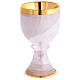 Chalice in rock crystal with sterling silver cup s6