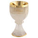 Calice in cristallo di rocca coppa argento 925 s3