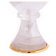 Communion chalice in rock crystal with 925 silver cup s5