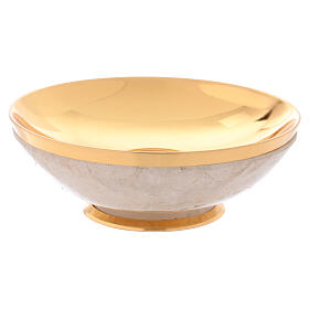 Paten in rock crystal with sterling silver cup