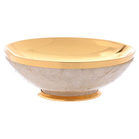 Paten in crystal rock with 925 silver cup