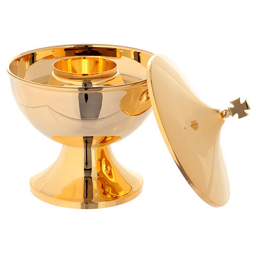 Copón dos tipos latón dorado 24k 1