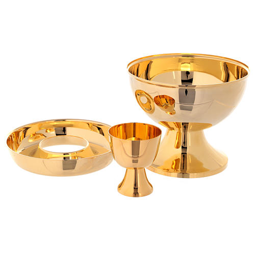 Copón dos tipos latón dorado 24k 2