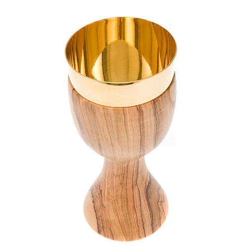 Olive wood thick edge chalice 2