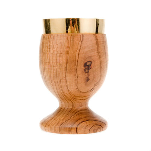 Olive wood medium-thickness edge chalice 2