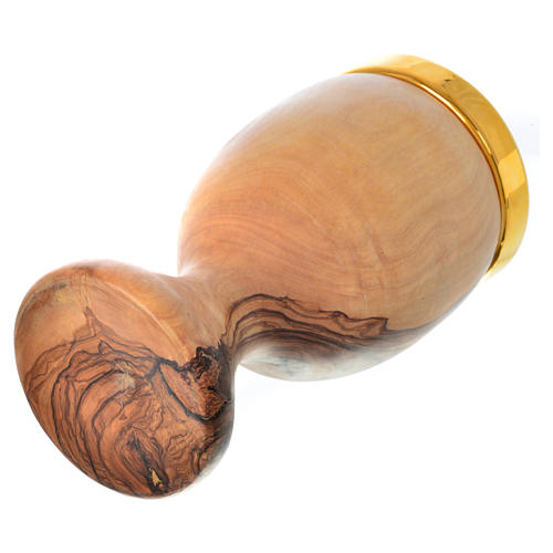 Calice en olivier d'Assise coupe céramique Deruta h 19,5 cm 5
