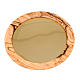 Olive wood and gold paten s4