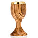 Calice olivo bordo risvoltato diam 7 cm s3