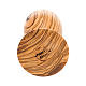 Calice olivo coppa vetro con tau diam 7 cm s2