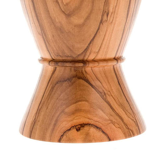 Calice olivo bordo risvoltato incisione pellicano diam 9 cm 5