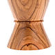 Calice olivo bordo risvoltato incisione pellicano diam 9 cm s5