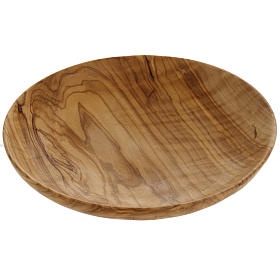 Paten in olive wood, 18cm diameter