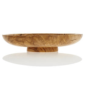 Paten in olive wood, 18cm diameter