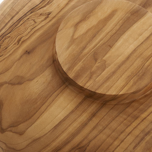 Paten in olive wood, 18cm diameter 4