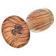 Chalice in Assisi seasoned olive wood H16cm s4
