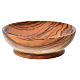Patena de madera estacionada de olivo de Asís diámetro 13.5cm s2